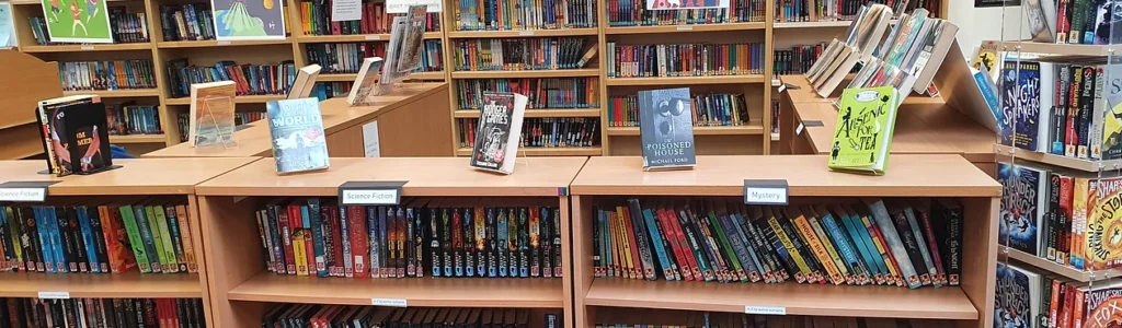 The Howard Library shelves