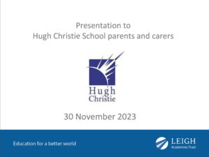 Presentation to HCS parents and carers slide